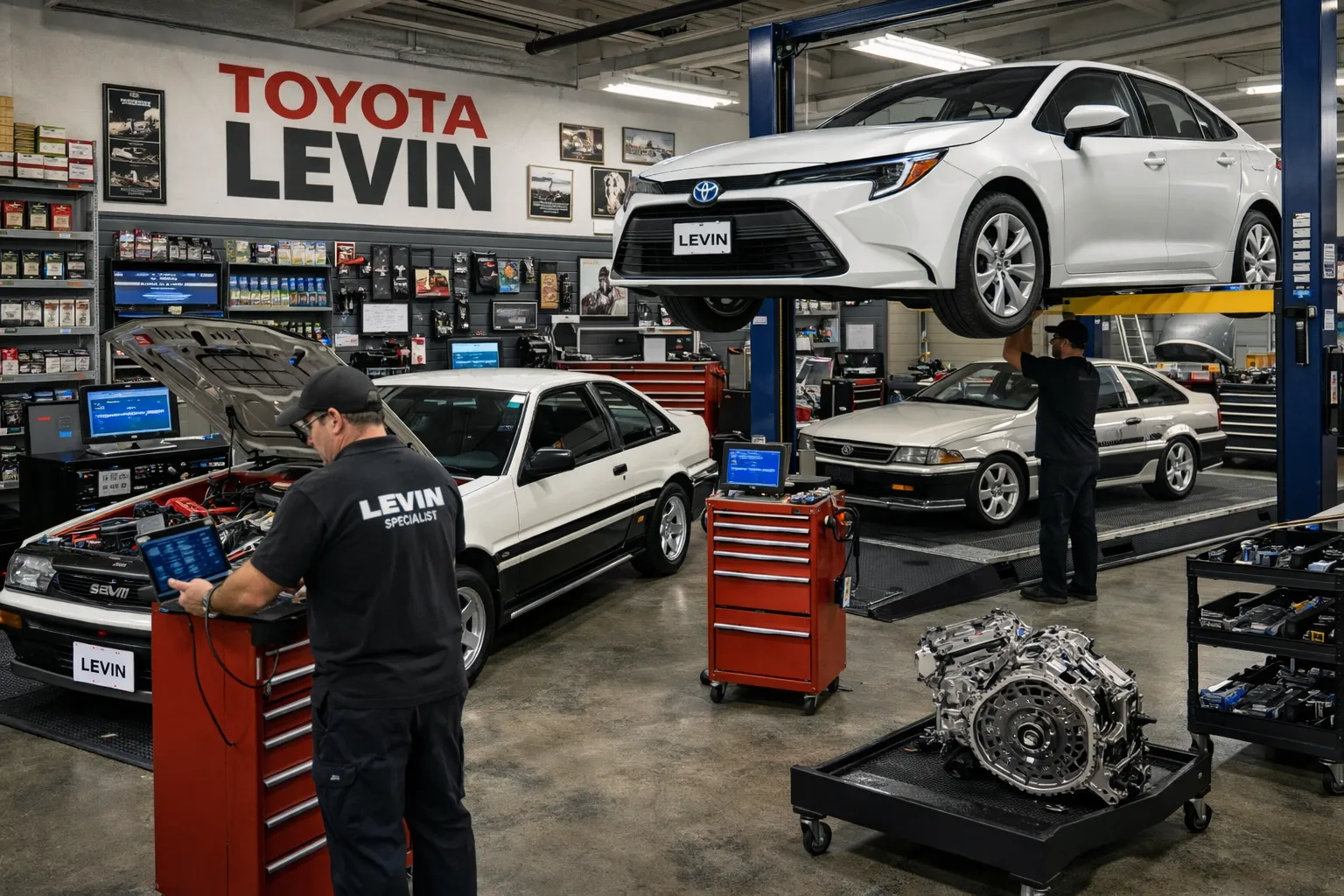 تعمیرگاه تویوتا لوین